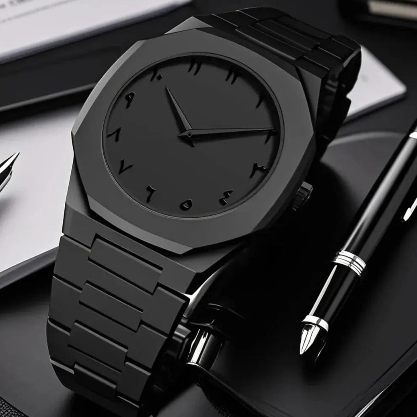 Black Arabic Watch